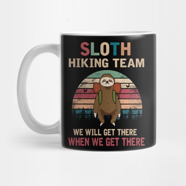 SLOTH HIKING TEAM by JohnetteMcdonnell